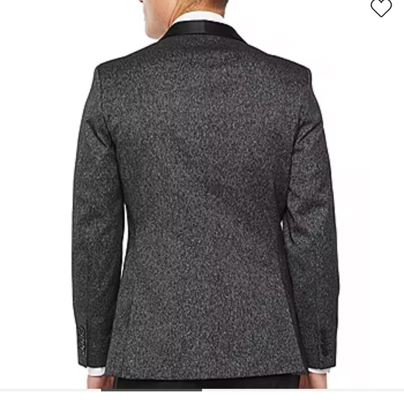 J. Ferrar Dinner Jacket Charcoal Sparkle - Picture 2 of 5